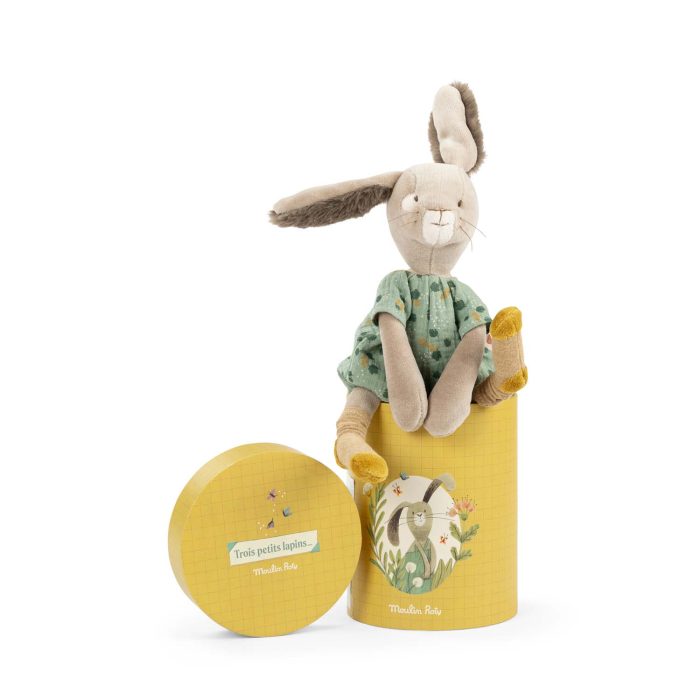 Trois Petits Lapins sage rabbit in gift box