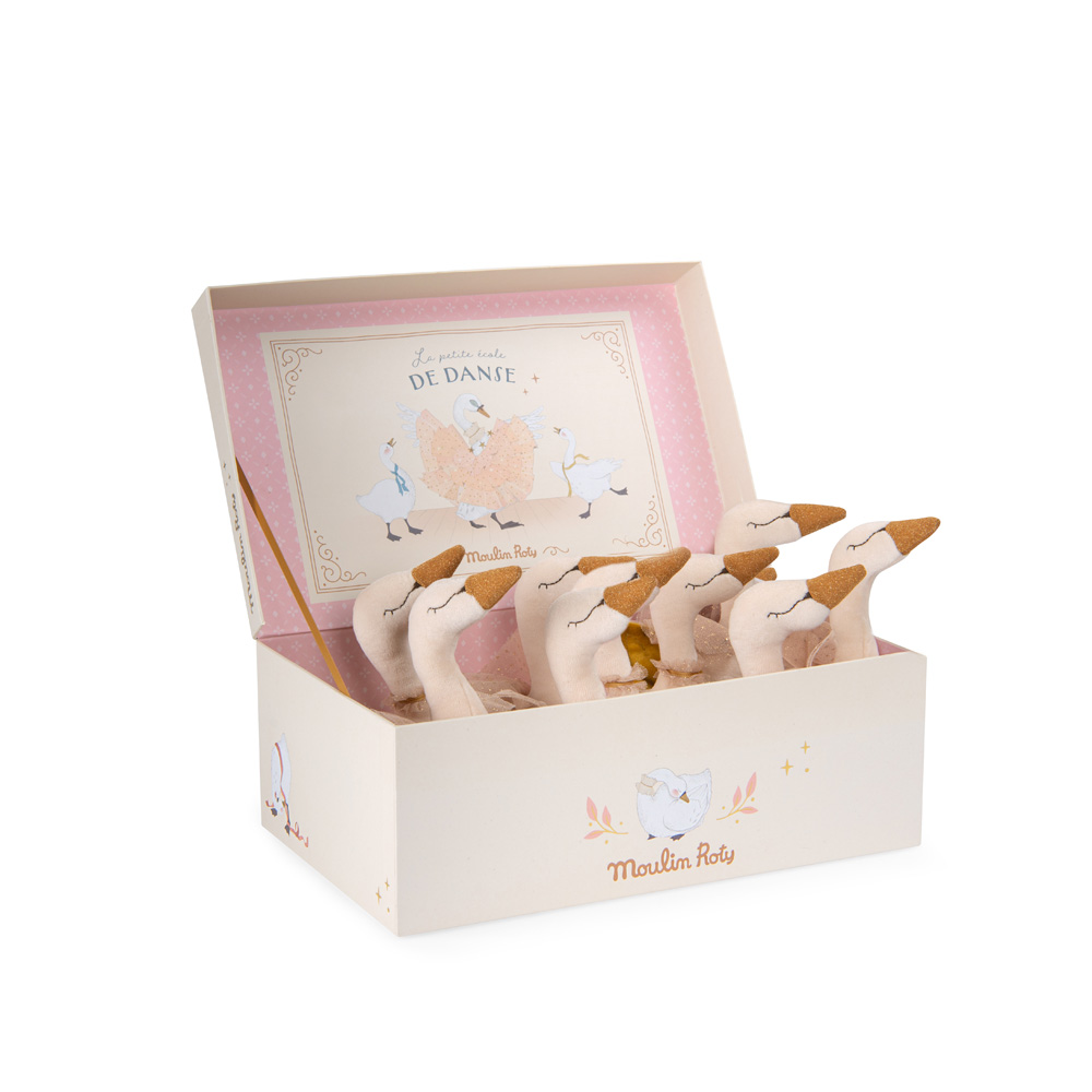 Ecole de Danse 10 assorted swan rattles