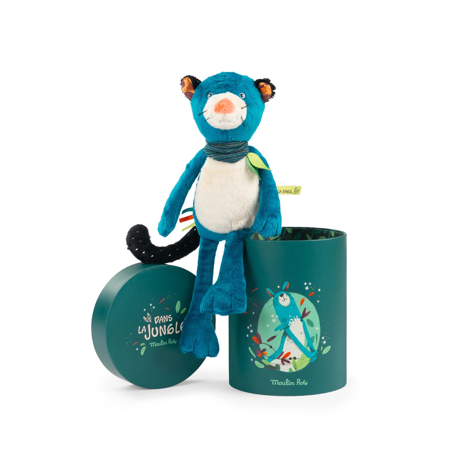 Dans la Jungle Zimba panther doll in gift box