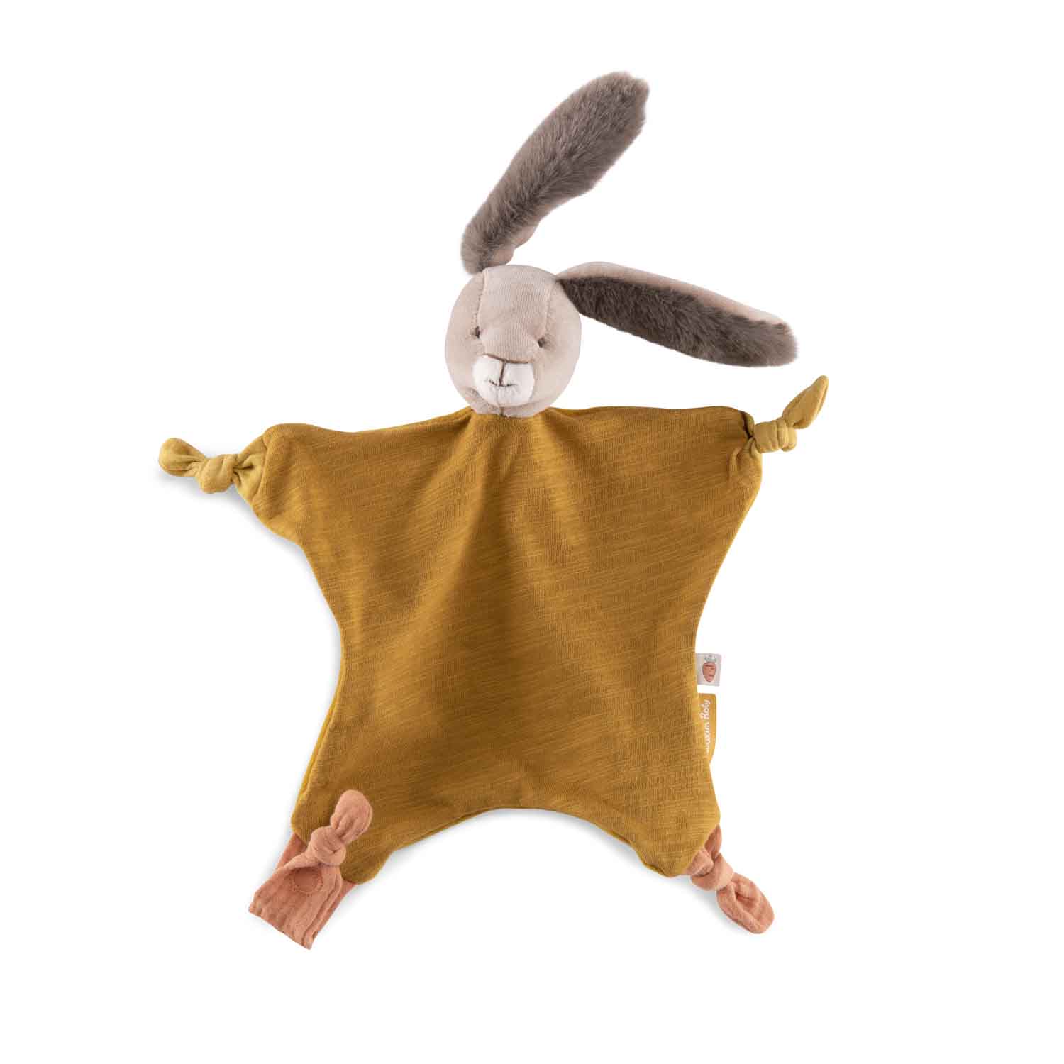 Trois Petits Lapins ochre rabbit comforter
