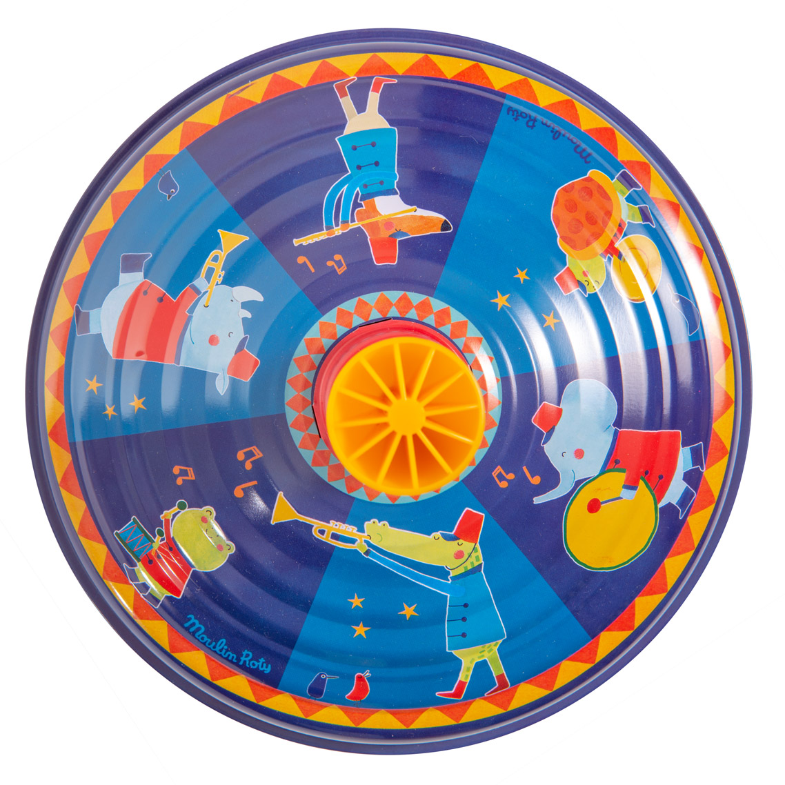 Les Jouets metal large fanfare spinning top - Image 2