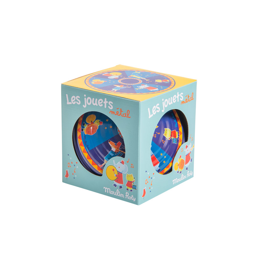 Les Jouets metal large fanfare spinning top - Image 3