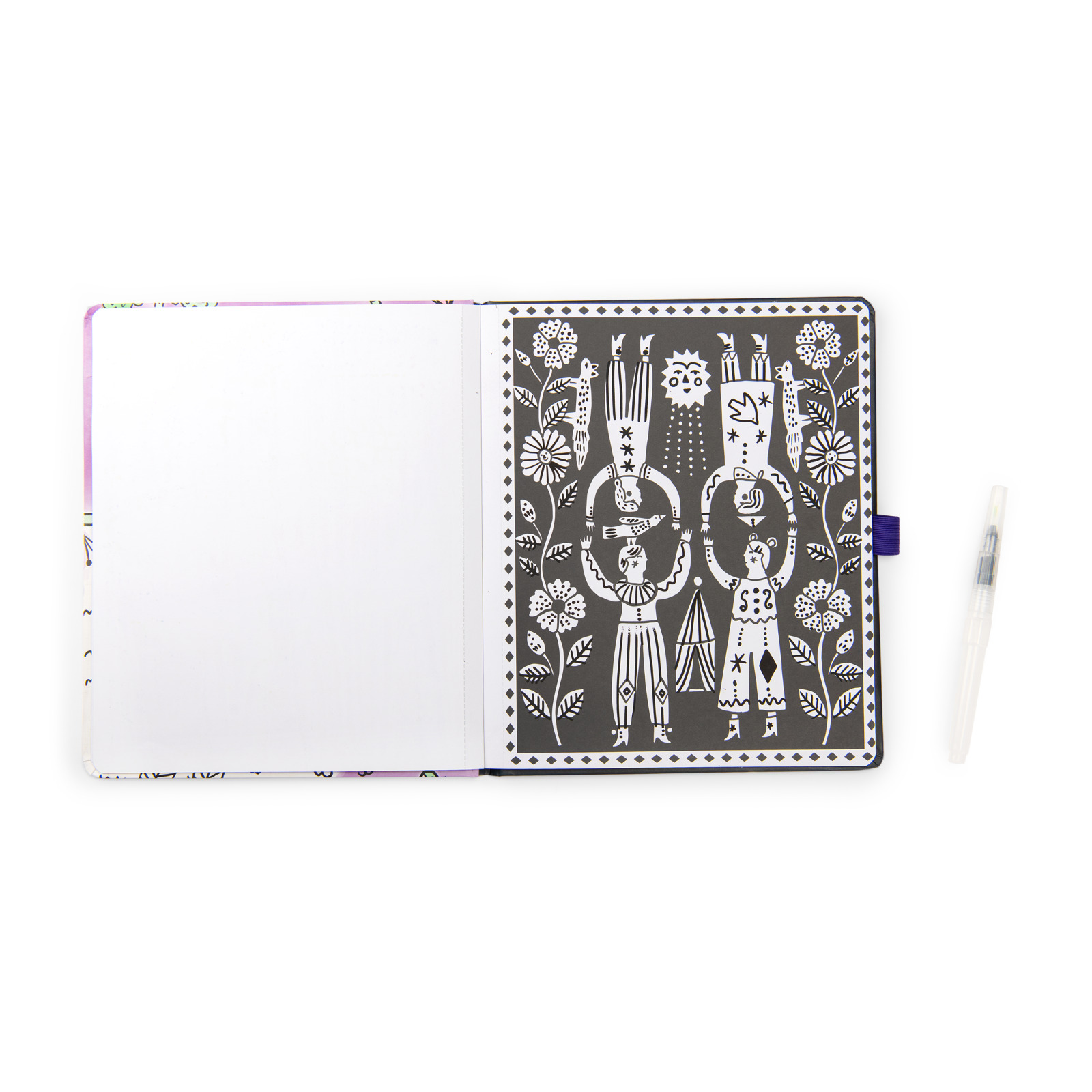 Les Cometes Filantes watercolour colouring book - Image 3