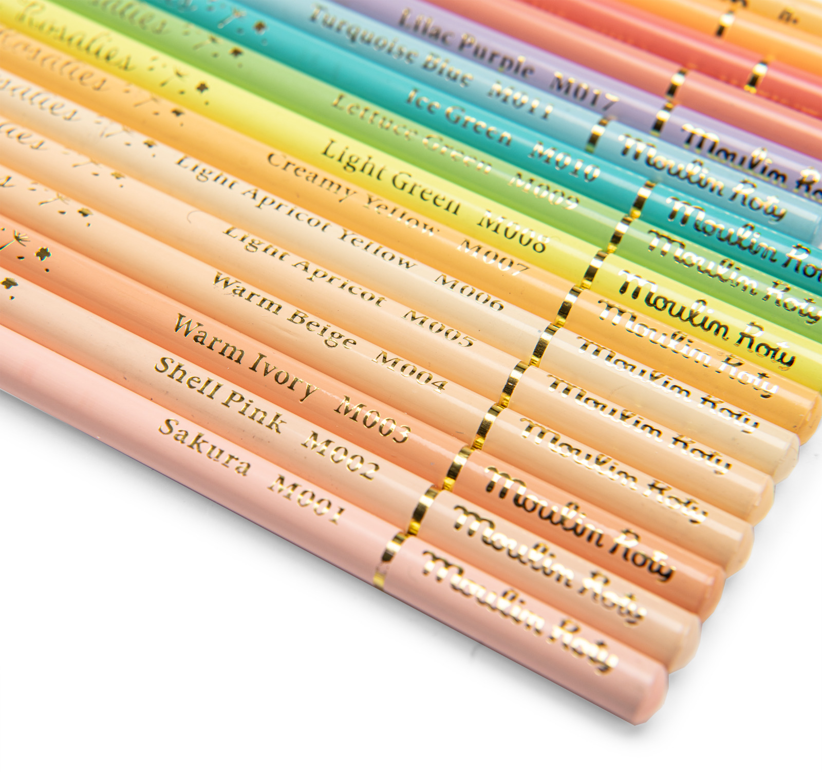 Les Rosalies 50 pastel colouring pencils in tin box - Image 4