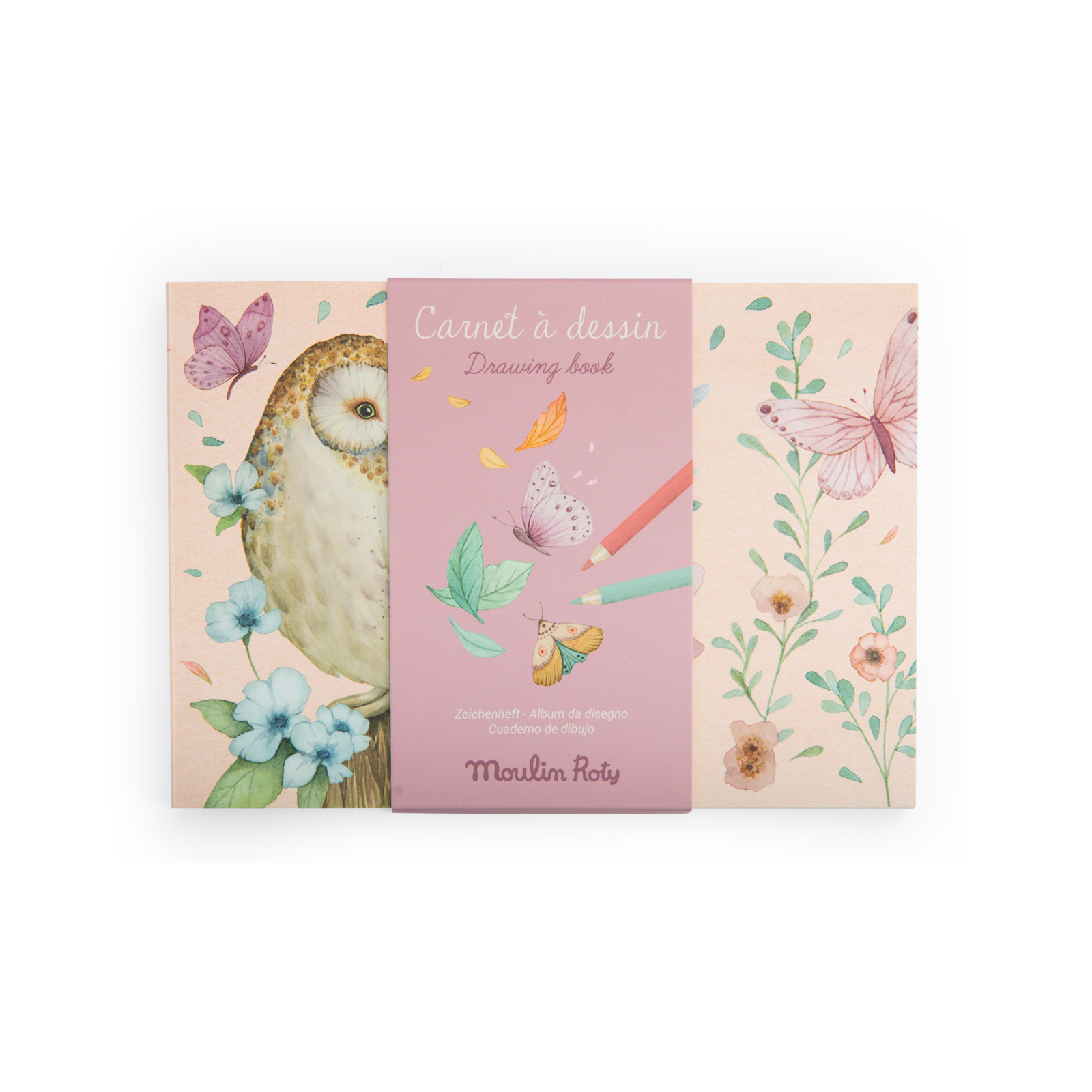 Les Rosalies drawing book with 60 detachable sheets