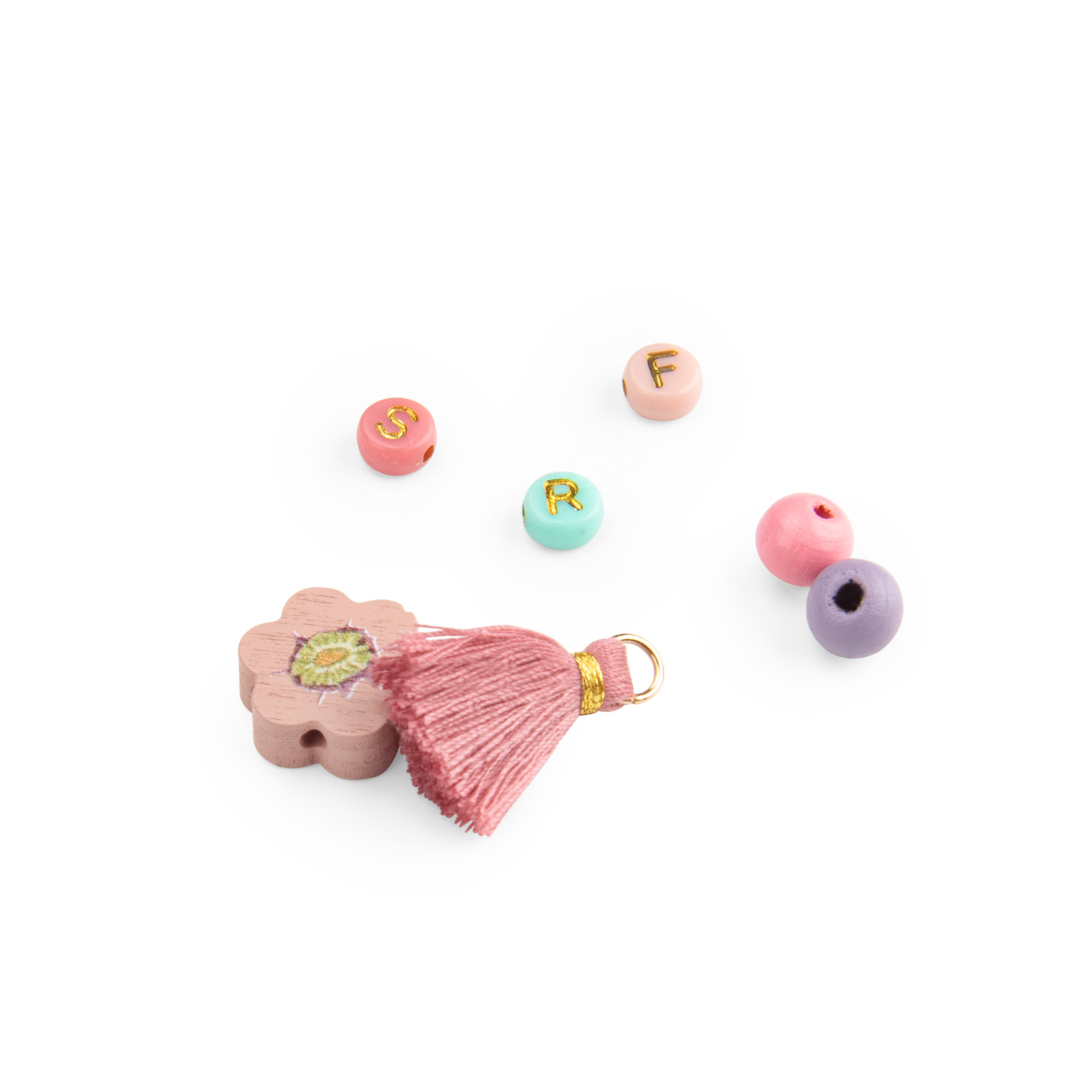Les Rosalies wooden bead set - Image 3