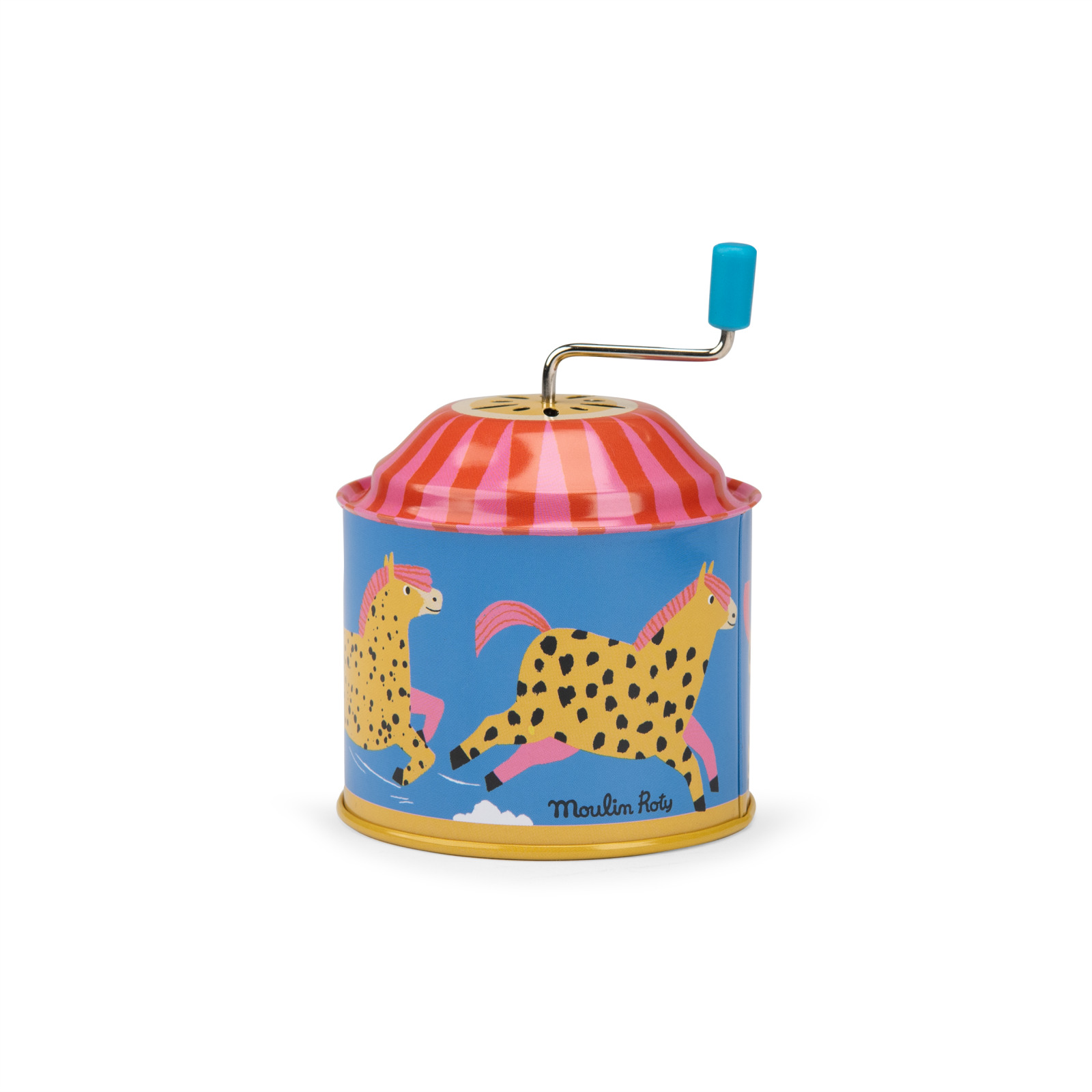 Les Jouets metal musical box, animals