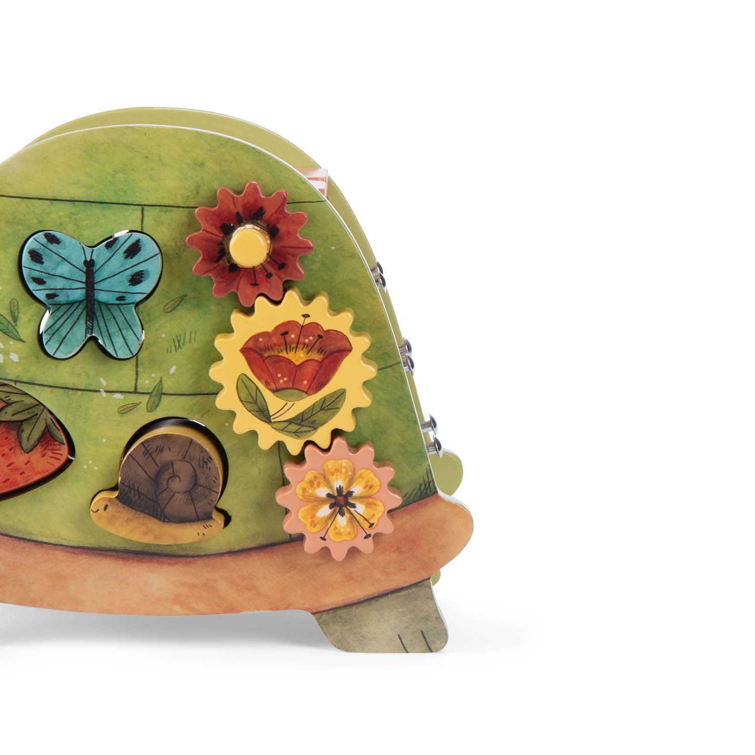 Trois Petits Lapins wooden activity turtle - Image 8