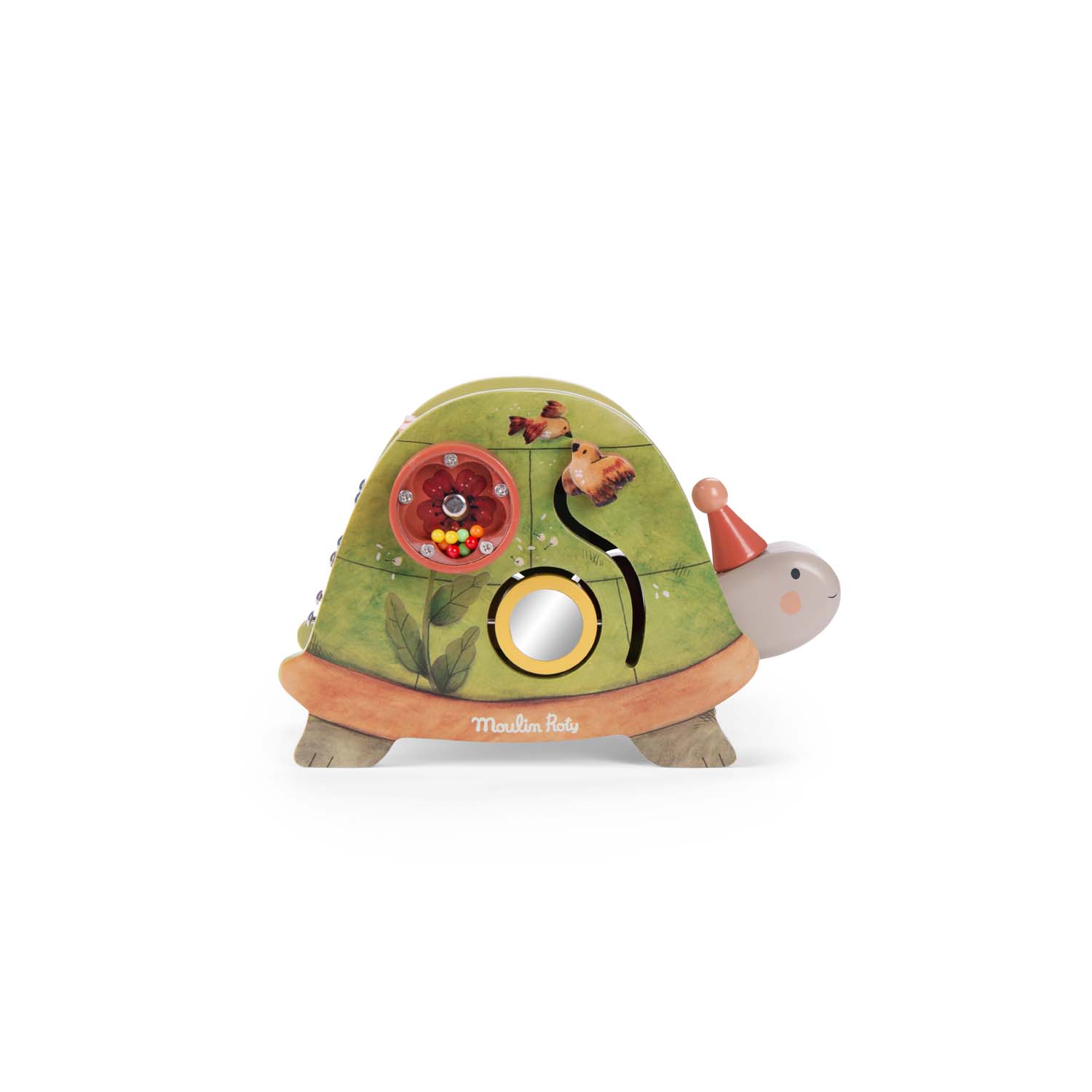 Trois Petits Lapins wooden activity turtle - Image 2