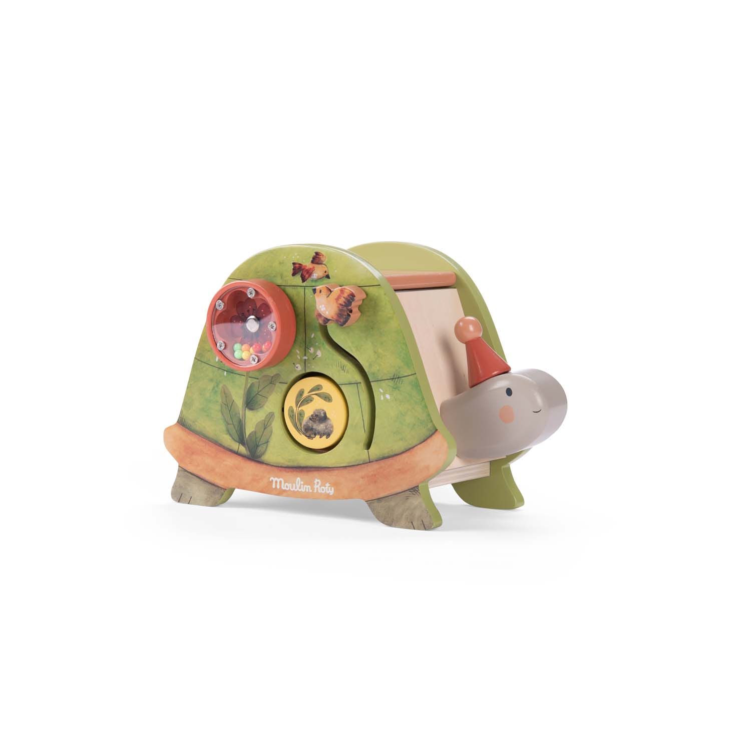 Trois Petits Lapins wooden activity turtle - Image 4